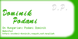 dominik podani business card